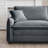 Hunter Corduroy 2-Seater Sectional Sofa with Pillows & Cushions