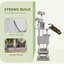 Arbre à chat Archie & Oscar ™ 81 po avec poteaux à griffer pour grands chats adultes, gris foncé-42181303