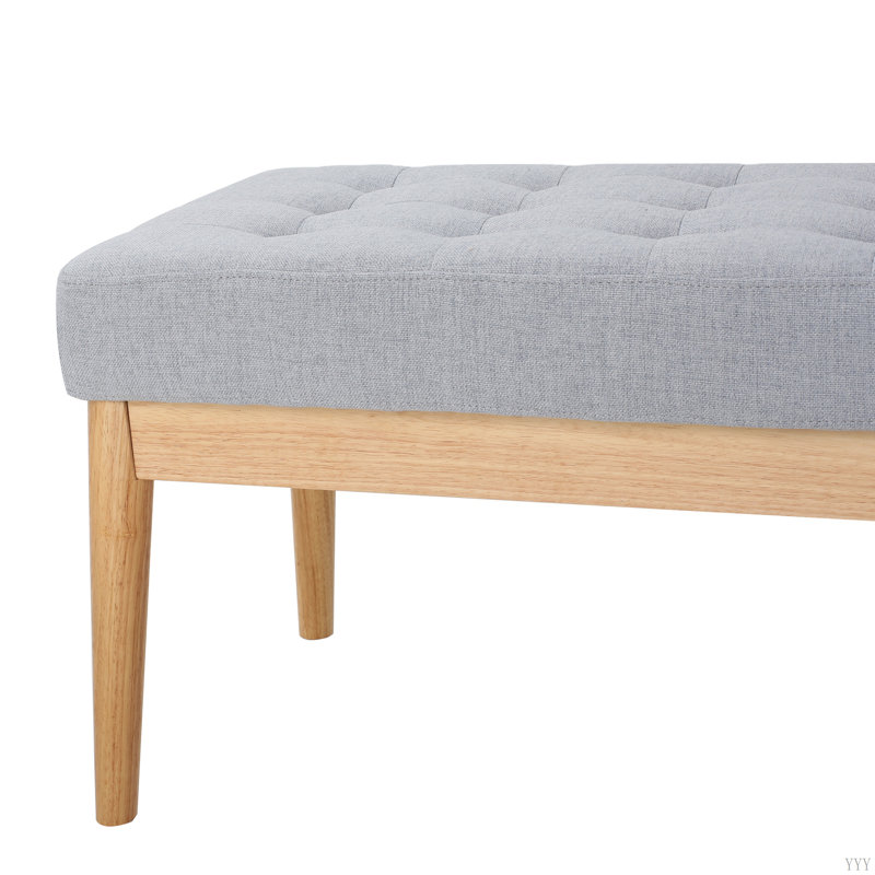 Ottoman Bench, Light Gray