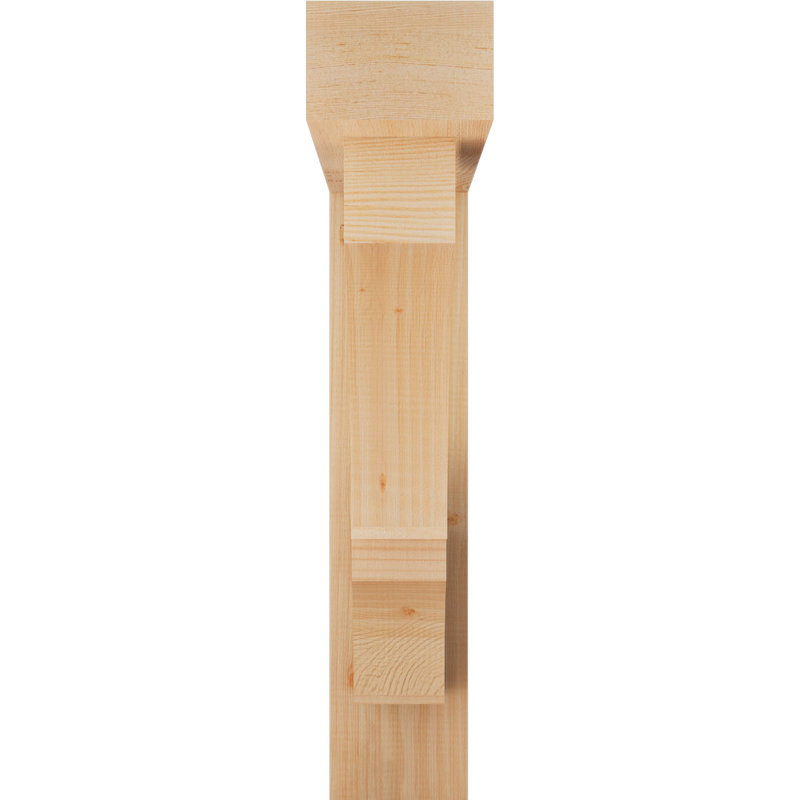 Support de bloc Balboa avec entretoise décalée, 28 po x 28 po, Sapin Douglas de l 5 1/2 po (lisse)