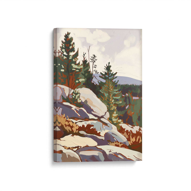 «Rocky Mountain View I», reproduction sur toile, Toile tendue, H 48 po x l 32 po x P 1,25 po