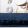 Tapis à poil long bleu marine Aeryn