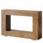 Console de style campagnard 47 po, avec rangement, canapé d'appoint rustique avec tablette ouverte, design industriel rétro pour le couloir, le salon, le vestibule