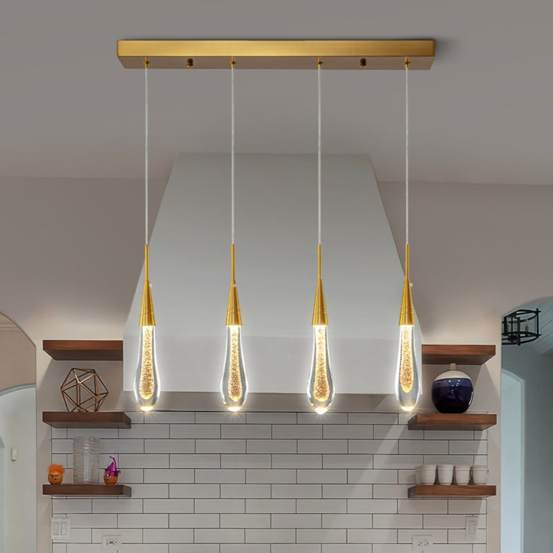 Luminaire suspendu moderne en cristal Teardrop