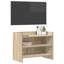 Unfinished TV Stand for TVs up to 28" with Fireplace Included-351298002