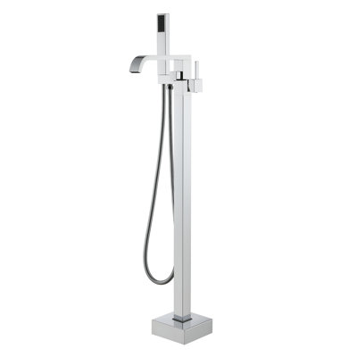 1 Handle Floor Freestanding Tub Filler with Diverter