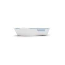 Rubbermaid Glass Baking Dish for Oven, Casserole Dish Bakeware, DuraLite  1.75-Quart, White (with Lid)