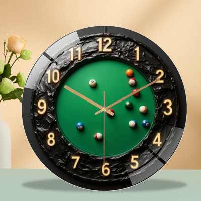Horloge murale en verre 12 po