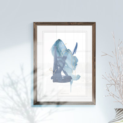 «Indigo Collide II», reproduction d'art encadrée
