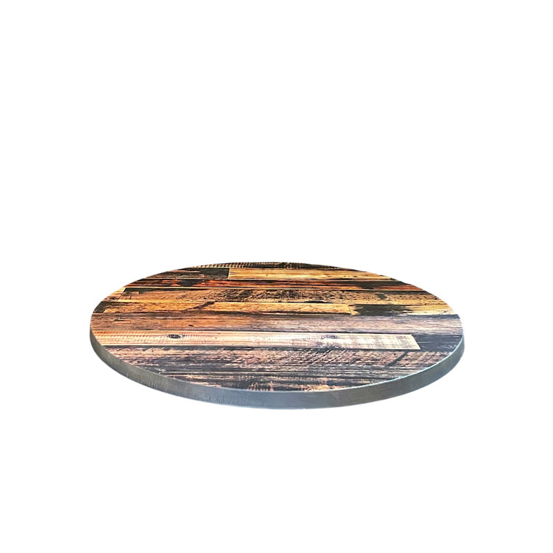 Plateau de table extérieur en résine, H 1 po x l 48 po x L 48 po