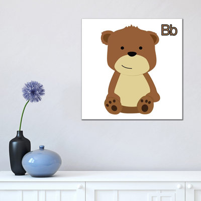 B Is For Bear by 5by5collective - Wrapped Canvas Gallery-Wrapped Canvas Giclée