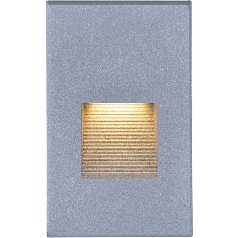 Low Voltage Integrated LED Metal Step Light, Gray