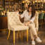 48 cm H Tufted Velvet Side Chair-628392996