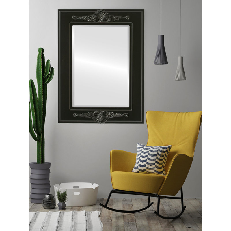 Retiro Rectangle Mirror, 29" x 25", Matte Black