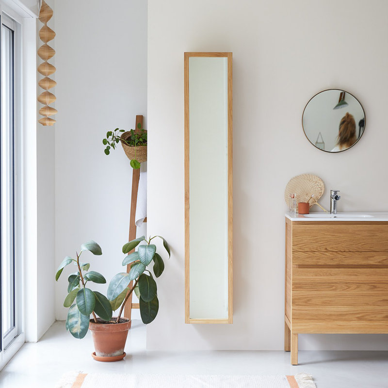 Right Column Teak Twig Mirror