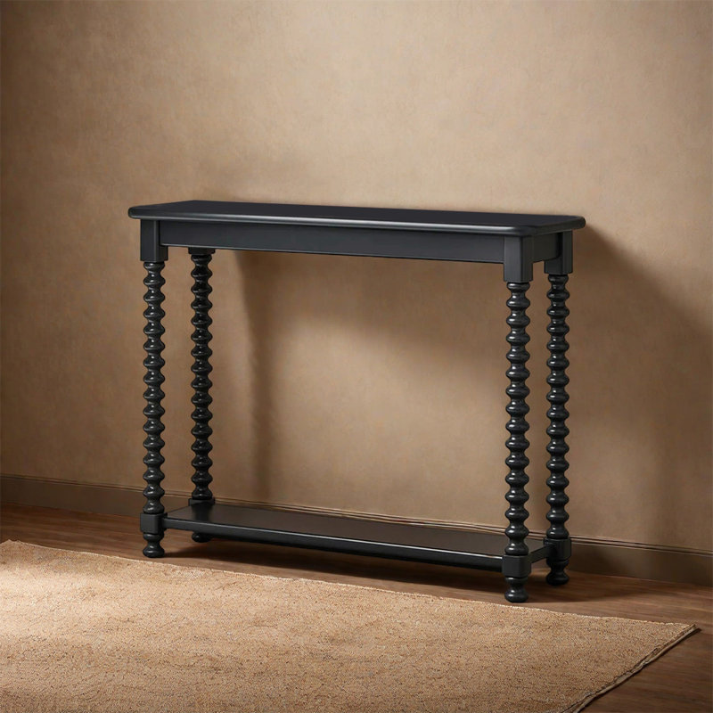 Console à colonne romaine de style américain, Noir