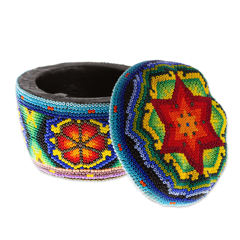 Boîte décorative Huichol