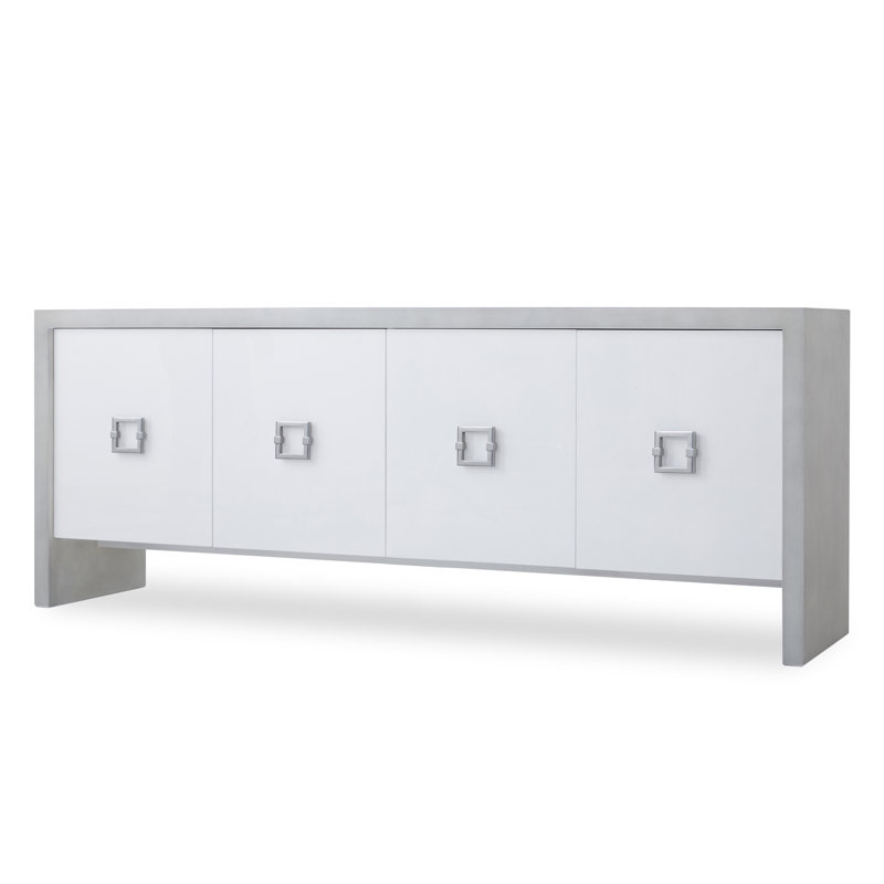 Monarch 89'' W Sideboard, Gray/Off White
