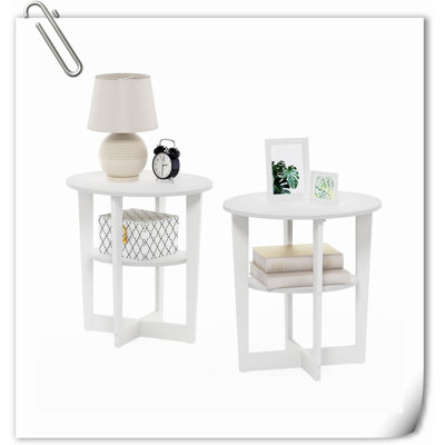 Table de bout avec rangement Makaira