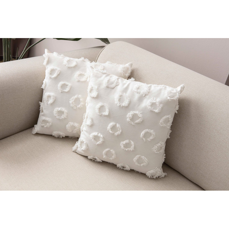 Ensemble de housse de coussin (2 pièces), Blanc