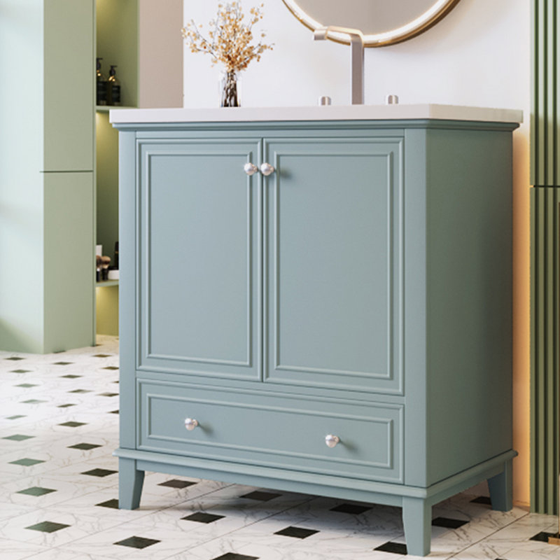 Deschanel 30.00'' Single Bathroom Vanity with Ceramic Top
