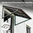 Powder-coated Metal Frame Standing Seam Fixed Window Awning All Weather Protection Door Canopy for Entrance, Windows, Porches, Balconies-126954195-126954200