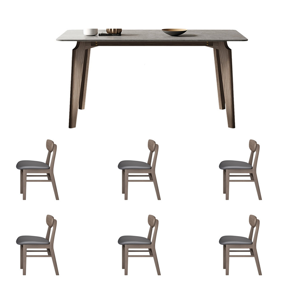 Ashi Bar Height Dining Table, 31 Inch, White Laminate, Black Wood Frame main image 1