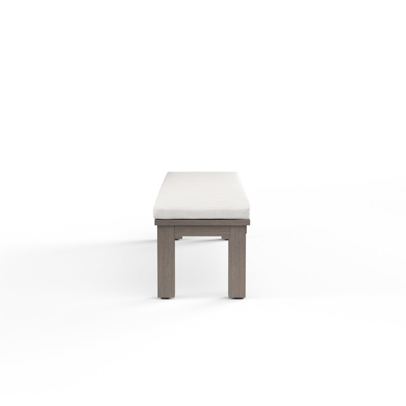 Laguna Outdoor Dining Bench, Canvas Flax Sunbrella® Canvas