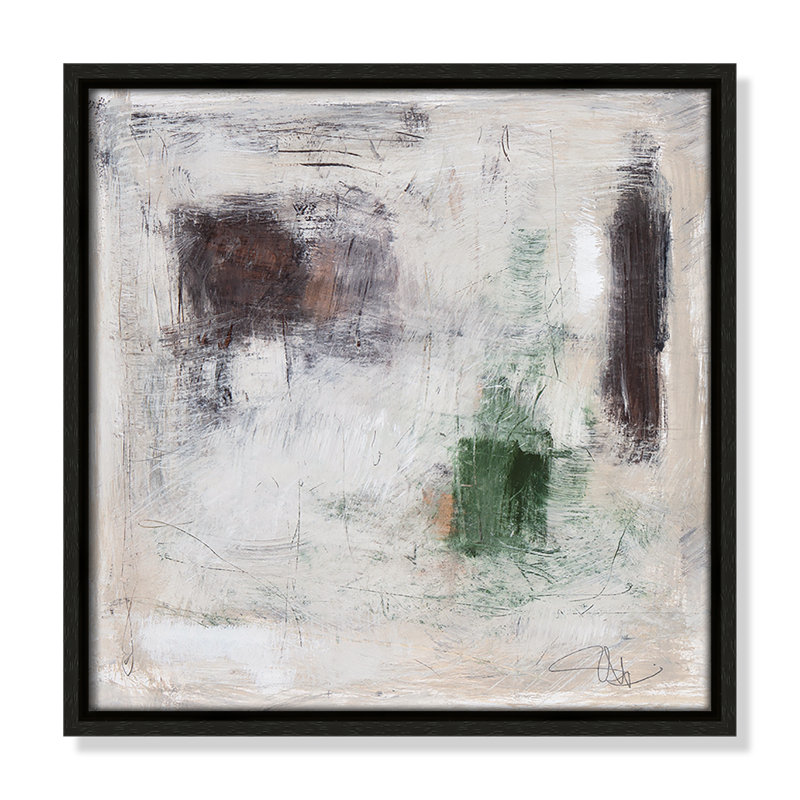 «Alone In The Meadow» par Filippo Ioco, reproduction sur toile flottante, Cadre espresso, H 13,5 po x l 13,5 po x P 2 po