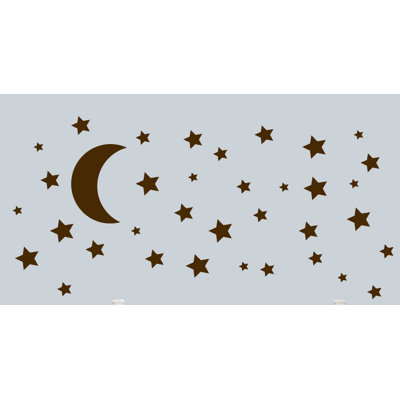 Adhésif décoratif lune et étoiles