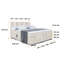 Granita Bed with Mattress-433665101-433665100