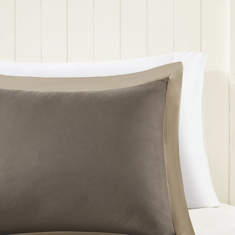 Édredon double / grand avec fermeture à glissière cachée cachée de 3 m, 2 taies décoratives, réversible, chaud, lavable à la machine et confortable, taies décoratives, chaud