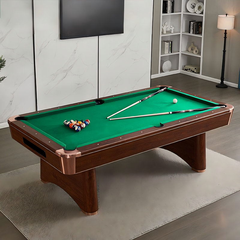 Table de billard standard 6 pi Modern Home, 31.89" H x 77.17" W x 43.5" D, Vert