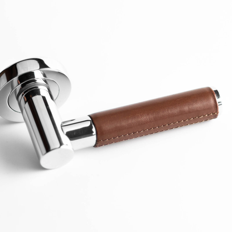 Ascot Helena Door Handle, Polished Chrome