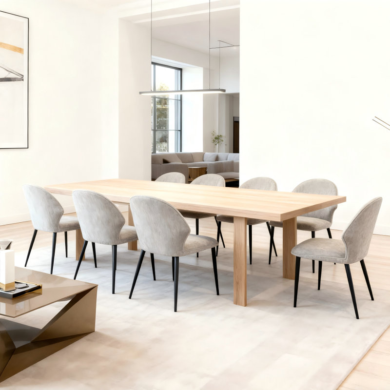 Élégante chaise d'appoint Mid-Century moderne avec assise rembourrée confortable