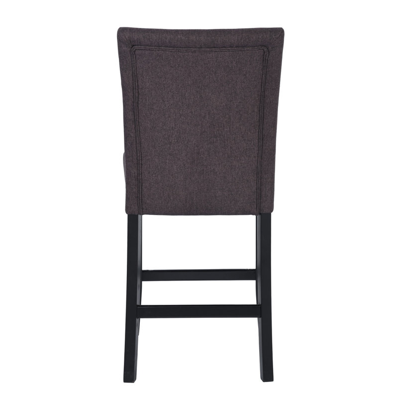 Sara Upholstered Counter Stool, Chocolate