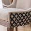 Meubles, chaise de salle à manger d'appoint ultra, chaises en tissu épaissi avec tons neutres-413482599