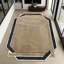 Tapis beige en fourrure douce, tapis moelleux de salon sur mesure-1306142286