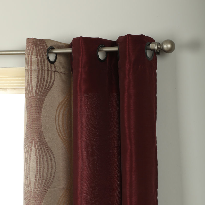 Ensemble d'édredon en microfibre 15 pièces Kath, Vin / or, Très grand édredon + 14 pièces supplémentaires
