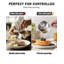Ensemble de réchaud à beurre multi-plis standard Cooks, petite casserole en acier inoxydable, mini lait au chocolat au beurre 0,15 / 0,29 / 0,46 / 0,68 QT avec bec verseur, idéal pour les chefs, les baristas et les 4 PCS