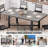 Aveline Extendable Dining Table 47" To 63" - Expandable Table With X-Brace Metal Legs, Smooth Glide Mechanism, Seats 6-8, Space Saving For Small Areas-1729378922