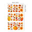 Adhésif décoratif feuilles d'automne avec tournesols