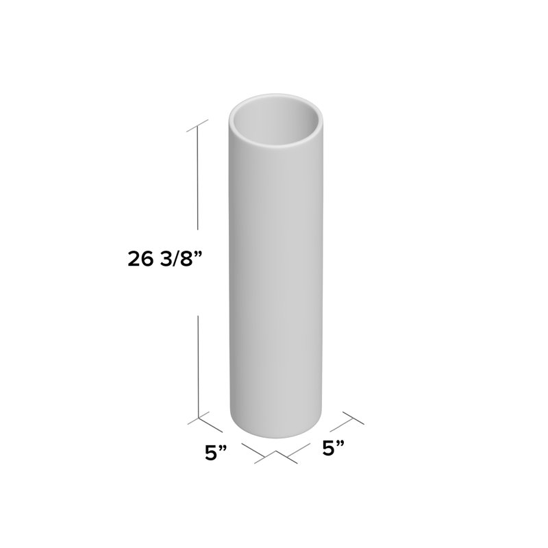 Vase de plancher botanique Inglestone, H 25 po x l 5,5 po x P 5,5 po, Bleu