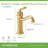 Braston Bathroom Faucet with Push Pop Drain-101648278