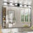 Queridas Modern Minimalist Bathroom Vanity Light, LED 5 Bulb Frosted Glass Shades, Wall Mounted Decorative Lighting Fixture, Suitable for Bathroom Vanity Mirror-319673664-319673532