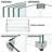 11 lb. 24 in. x 12 in. Rectangle Glass Frame Guard Fire Pit Accessory