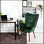 Modern Wingback Accent Armchair Living Room Tufted Velvet Upholstery