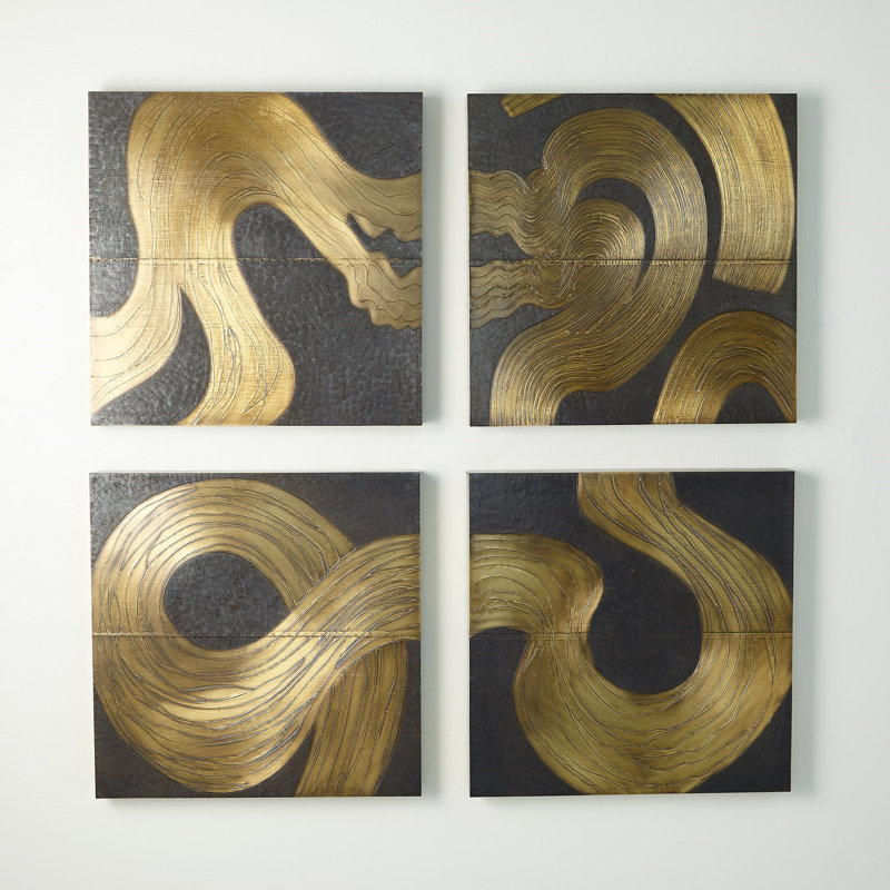 Currents Wall Panel-Brass/Bronze-C