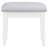 47.4" W Glam Vanity Set, White/Gray