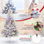 Arbre de Noël artificiel enneigé avec support et lumières DEL Delia-660882657-604101382